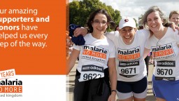 Our supporters running for Malaria No More UK