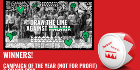 Zero Malaria’s Draw The Line campaign wins big at The Drum & World Media Awards